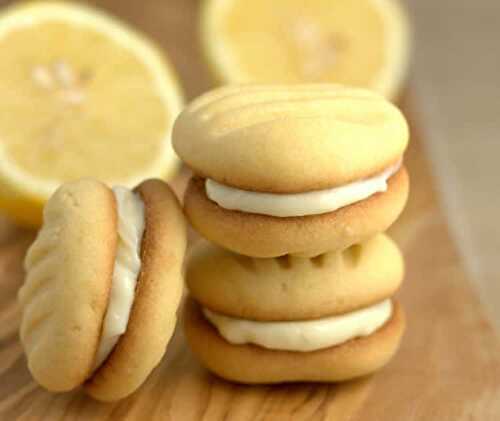 Biscuits fourrés crème au citron - délicieux gâteau au citron votre goûter