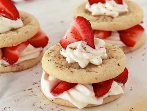 Biscuits sablés aux fraises au thermomix - cookie pour votre dessert