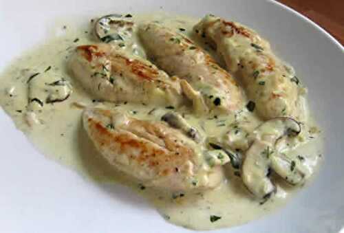 Blancs de poulet estragon cookeo - recette poulet cookeo facile.