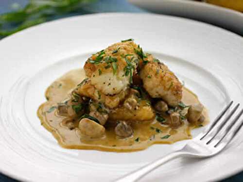 Blanquette de lotte aux champignons cookeo - un plat délicieux.