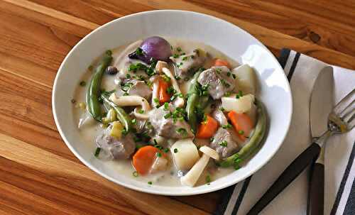 Blanquette de veau aux légumes au thermomix - votre plat principal.