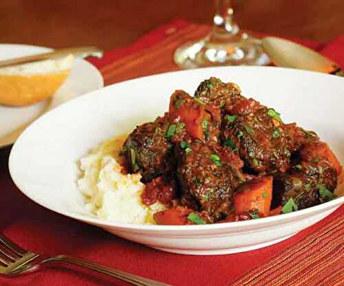 Boeuf bourguignon aux carottes cookeo - un délicieux plat