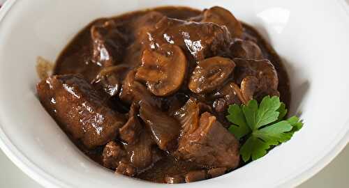 Bœuf bourguignon aux champignons au cookeo - votre repas principal