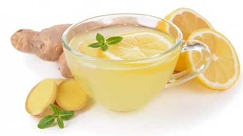 Boisson citron-gingembre au thermomix - qui améliore votre immunité