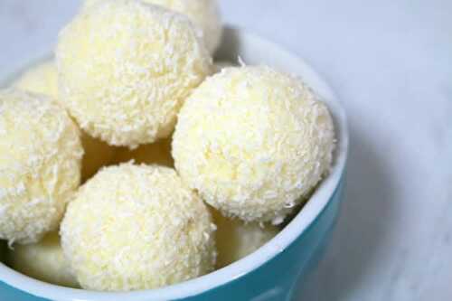 Bouchees boules de citron et noix de coco avec thermomix