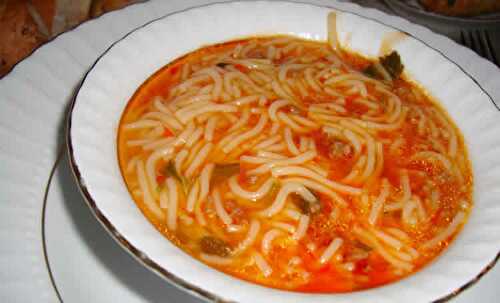 Bouillon vermicelle tomate et boeuf au cookeo - recette cookeo.