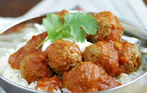 Boulette de viande hachée à l'indienne au cookeo - plat principal