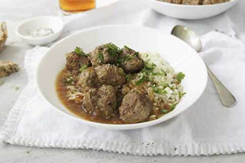 Boulettes à la sauce de bière - plat de viande pour votre dîner