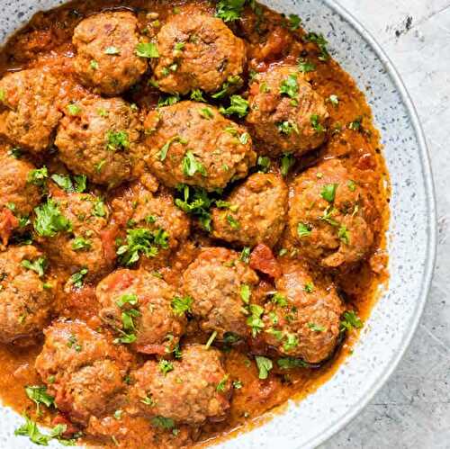 Boulettes à la sauce tomate au thermomix - dîner thermomx.