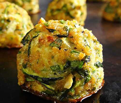 Boulettes de courgettes au four - pour accompagner votre repas principal