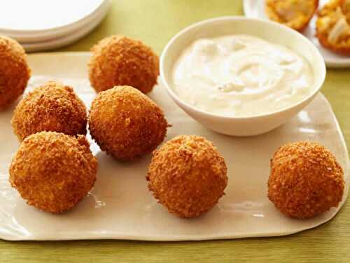 Boulettes de poulet fromage - un apéro pour vos réceptions.