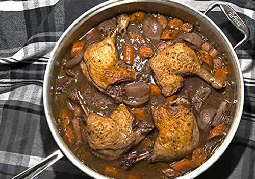 Bourguignon de canard - recette facile pour ce plat.