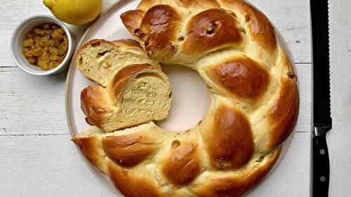 Brioche en couronne au thermomix - pour le petit féjeuner.