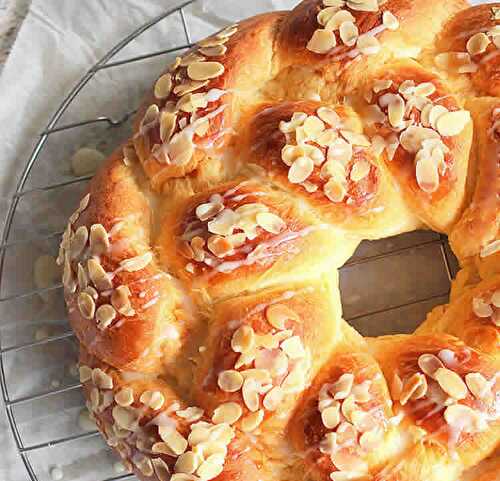 Brioche moelleuse aux amandes au thermomix - la recette facile.