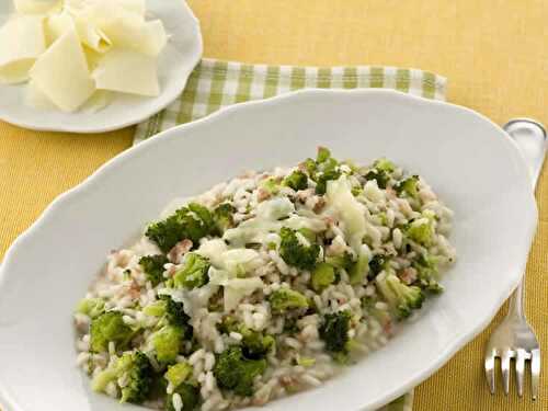 Brocoli au risotto et vin blanc au thermomix - votre diner avec thermomix.