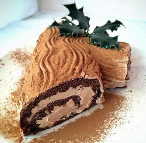 Bûche de Noël chocolat orange - Bûche de Noël 2020.