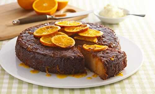 Cake à l'orange et chocolat au thermomix - le gâteau moelleux.