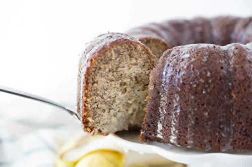 Cake à la banane et vanille - un gâteau moelleux et fondant.