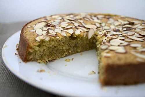 Cake amande et pistache au thermomix - recette gâteau thermomix.