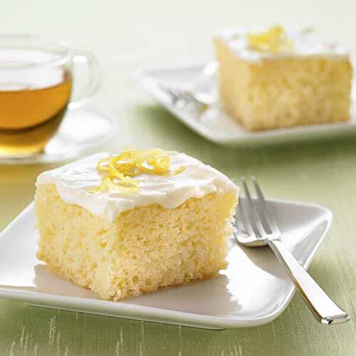 Cake au citron avec glaçage - un délice fait maison pour votre goûter
