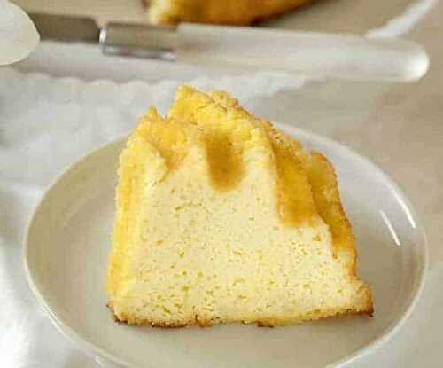 Cake aux amandes et fromage à la crème - gâteau moelleux et fondant