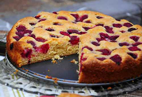 Cake aux framboises au thermomix - recette gâteau thermomix.