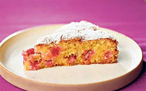 Cake leger aux framboises avec thermomix - recette thermomix.