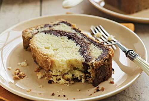 Cake marbré au Nutella - un gâteau pour votre petit déjeuner.
