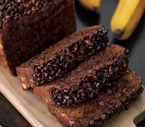 Cake moelleux au chocolat et banane - pour votre dessert ou goûter.