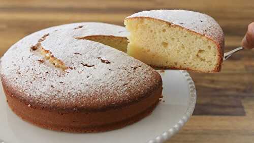 Cake nature facile au thermomix - gâteau moelleux et rapide pour le goûter