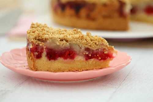 Cake pomme et framboises au thermomix - un délicieux gâteau.