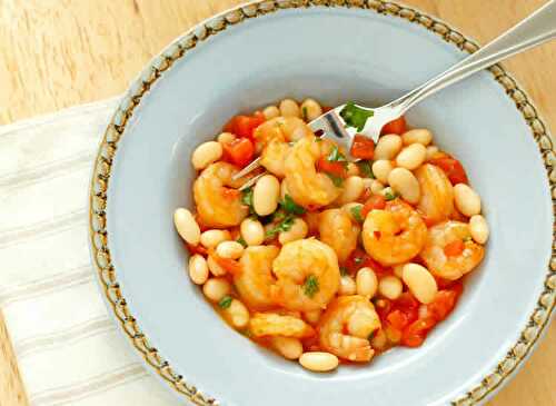 Cassoulet de crevettes cookeo - recette plat cookeo facile.