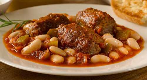 Cassoulet et saucisses de toulouse au cookeo - plat des haricots blancs