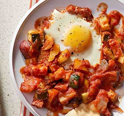 Chakchouka aux œufs au cookeo - tchektchouka la ratatouille maghrébine