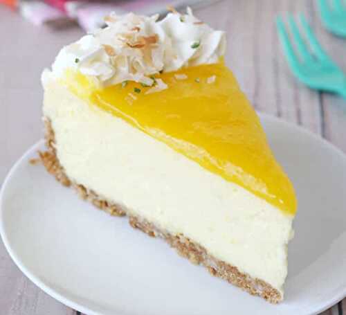 Cheesecake à la mangue et citron - pour votre dessert irrésistible