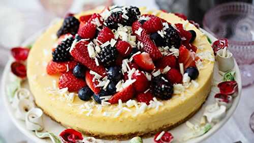 Cheesecake au chocolat blanc à la crème - pour votre dessert ou goûter