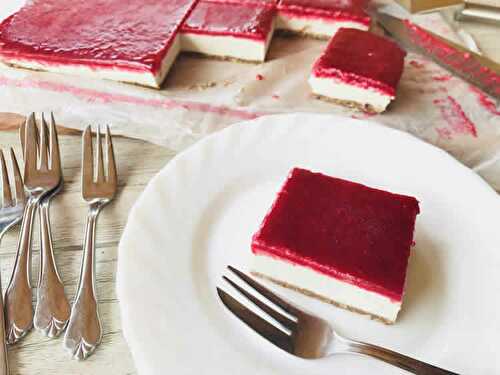 Cheesecake au coulis de framboises avec thermomix - dessert thermomix.