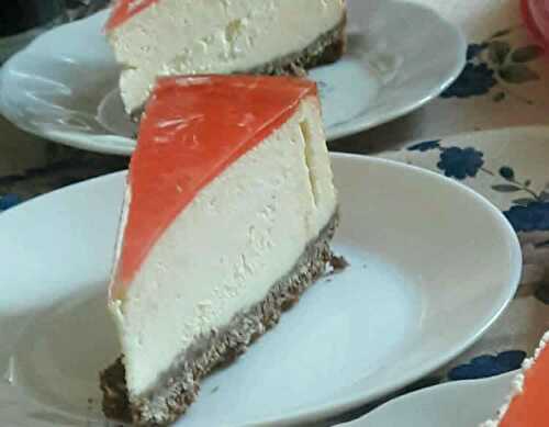 Cheesecake au fromage au thermomix - recette dessert thermomix.