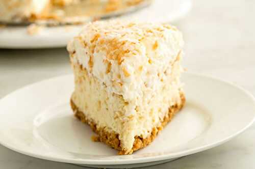 Cheesecake au noix de coco facile - recette gateau dessert.