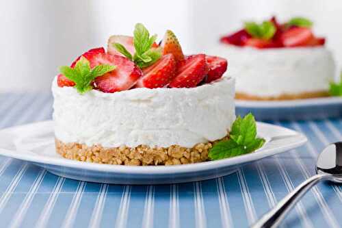 Cheesecake aux fraises sans cuisson - un vrai délice à la crème