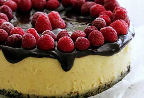 Cheesecake chocolat blanc framboises thermomix - gâteau thermomix