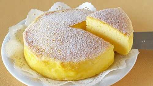 Cheesecake japonais au thermomix - le gâteau moelleux ultra léger.