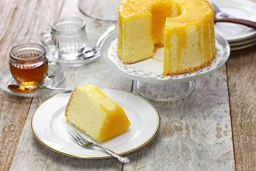 Chiffon cake - un délicieux gâteau mousseline à l'orange