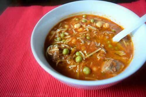 Chorba avec cookeo - une soupe délicieuse venant du Maroc