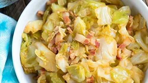 Chou blanc aux lardons au thermomix - recette thermomix facile.