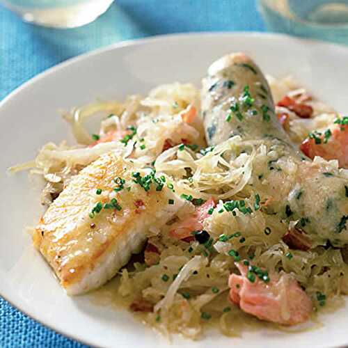 Choucroute au cabillaud au cookeo - plat poisson cookeo.