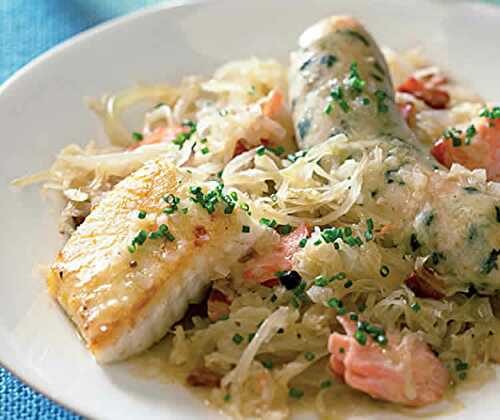 Choucroute aux poissons au cookeo - recette plat cookeo.