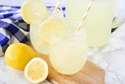 Citronnade bien fraîche au thermomix - une boisson rafraîchissante
