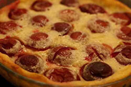 Clafoutis aux prunes - recette facile pour votre dessert.