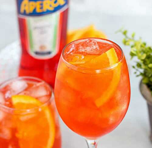 Cocktail Aperol spritz au thermomix - l'apéritif vénitien